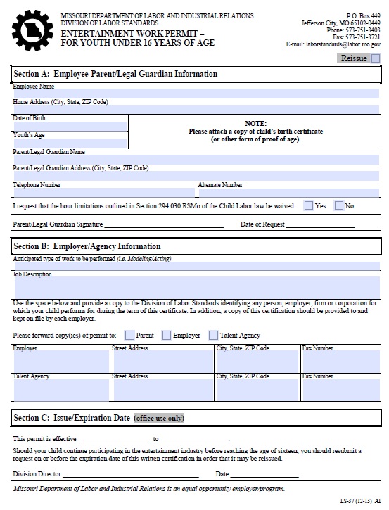 13 Free Sample Work Permit Certificate Templates Printable Samples