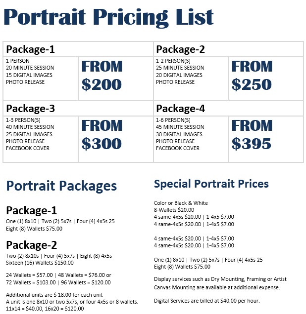 Salon price list templates free