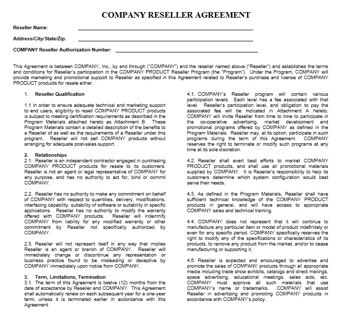 Advertising agreement template free