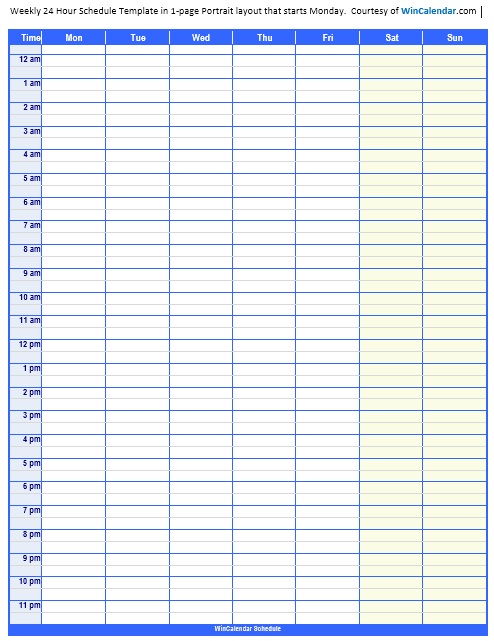 12 Free Sample Vacation Schedule Templates - Printable Samples