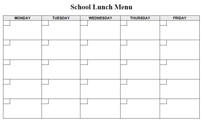 Free Menu Template Printable from www.printablesample.com