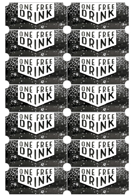 Free Drink Ticket Printable Coupon Template