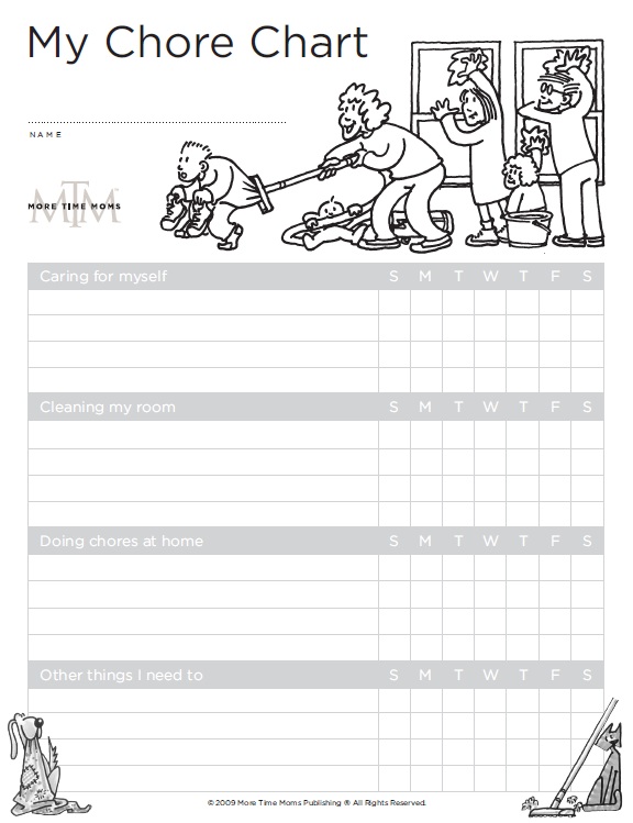 13 Free Sample Weekly Chore List Templates - Printable Samples