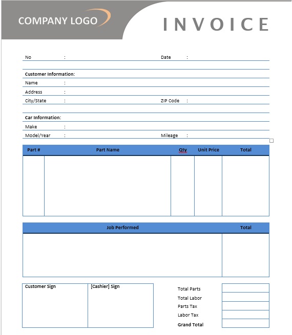 Body Shop Repair Estimate Template from www.printablesample.com