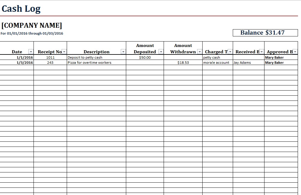 Deposit Register Template from www.printablesample.com