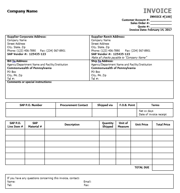 13 Free Sample Purchase Invoice Templates Printable Samples