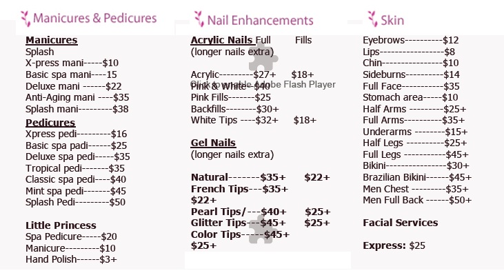 Salon price list templates free