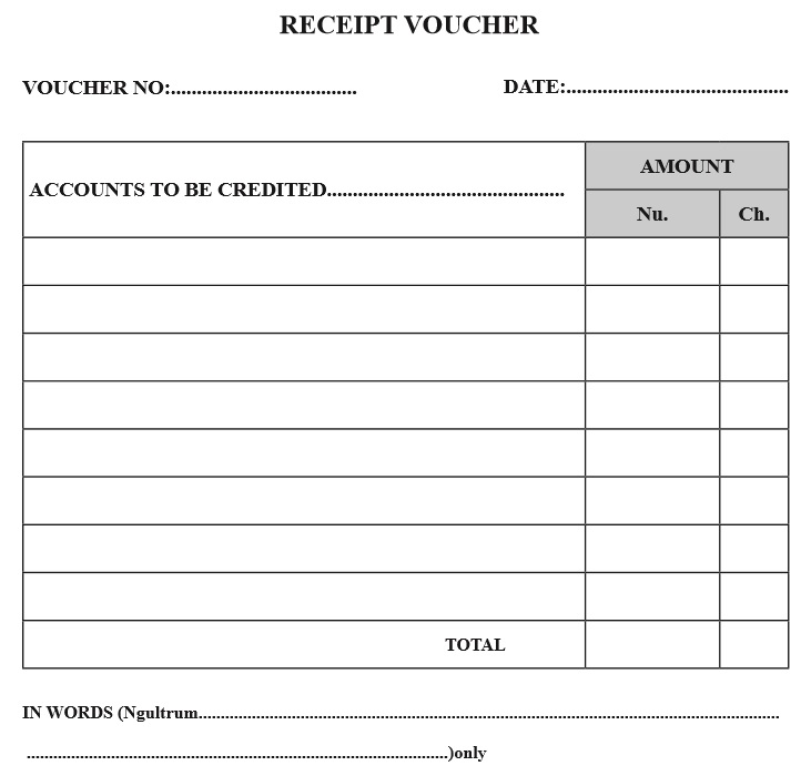 9 Free Sample Receipt Voucher Templates Printable Samples