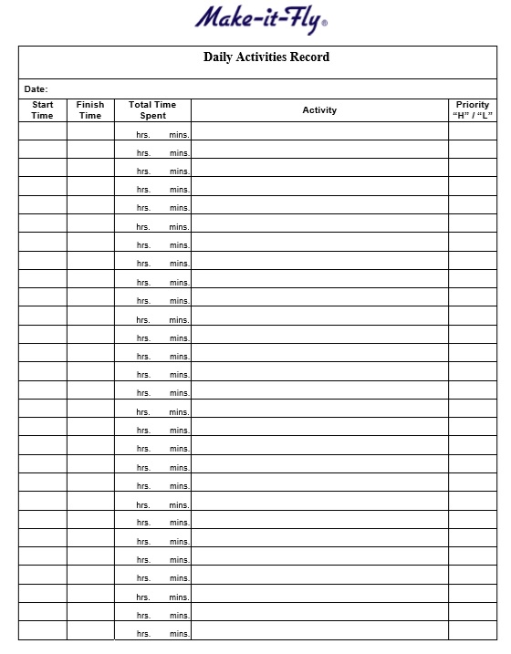 10 Free Sample Daily Log Templates Printable Samples