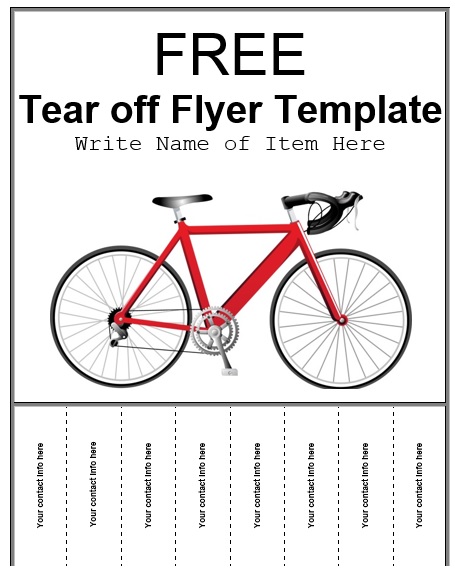 Flyer With Tear Off Tabs Template from www.printablesample.com