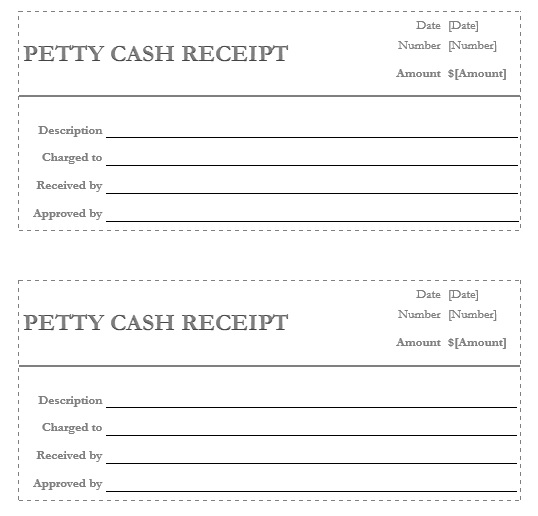 18 Free Sample Petty Cash Receipt Templates - Printable Samples