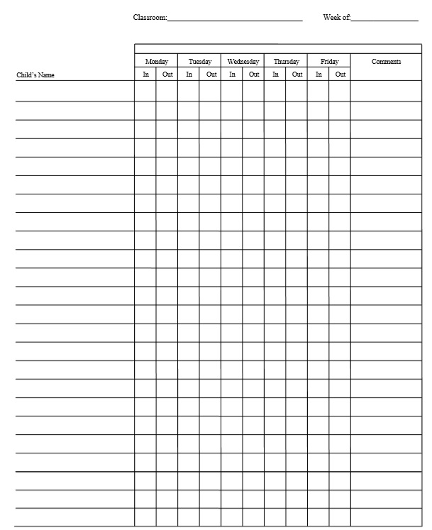 Signing Sheet Template from www.printablesample.com