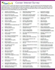 11 Free Sample Career Choice Survey - Printable Samples