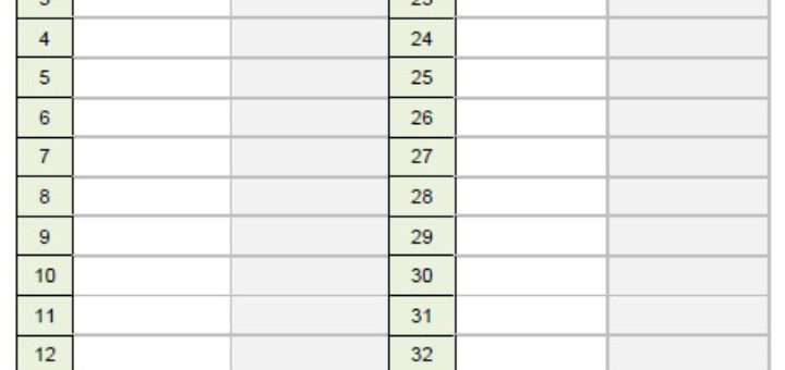 Printable Wrestling Score Sheet