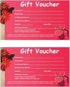 7 Free Sample Food Voucher Templates - Printable Samples