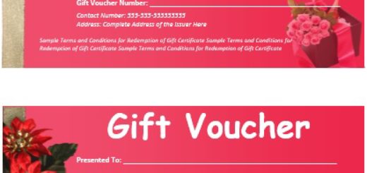 7 Free Sample Food Voucher Templates - Printable Samples