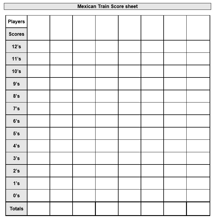 4-free-sample-mexican-train-score-sheet-templates-printable-samples