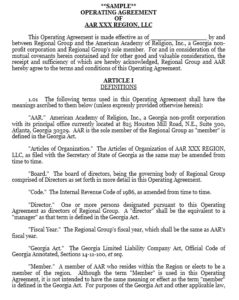 Operating Agreement Examples & Templates - Printable Samples
