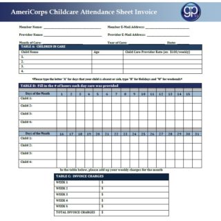 9 Free Sample Child Care Attendance Sheet Templates - Printable Samples