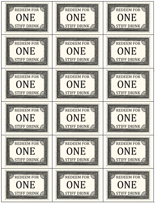 14 Free Sample Drinks Voucher Templates Printable Samples 14 Free Sample Drinks Voucher Templates Printable Samples