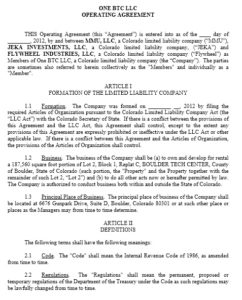 13 Free Sample Operating Agreement Templates - Printable Samples
