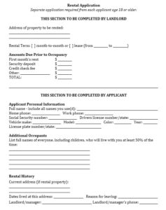 12 Free Sample Tenant Verification Forms - Printable Samples