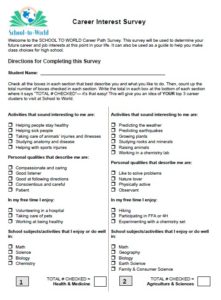11 Free Sample Career Choice Survey - Printable Samples