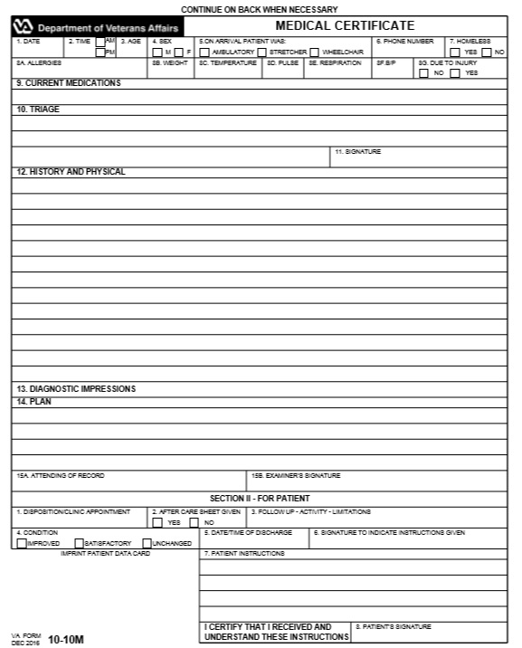 Medical Certificate