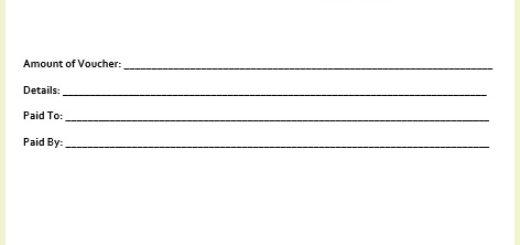 7 Free Sample Meal Voucher Templates - Cash Voucher Template 3 520x245 