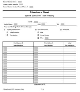 9 Free Sample Class Attendance Sheet Templates - Printable Samples