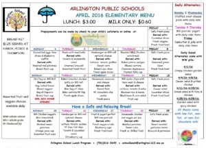8 Free Sample School Menu Templates - Printable Samples