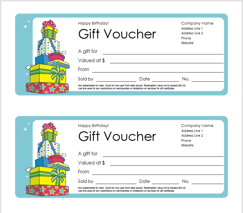 20 Free Sample Gift Voucher Templates Printable Samples