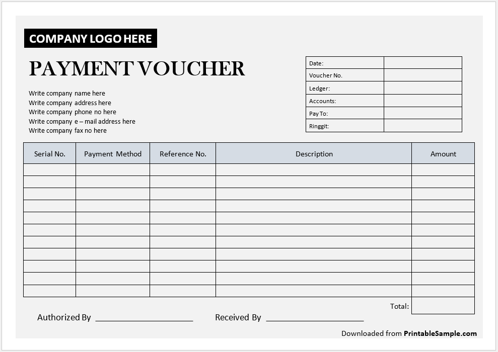 payment voucher assignment