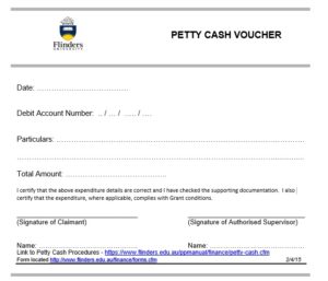 15 Free Petty Cash Voucher Templates - Printable Samples