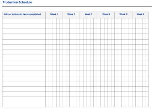 Product Routine Format Product Schedule/Planner Templates - Printable Samples