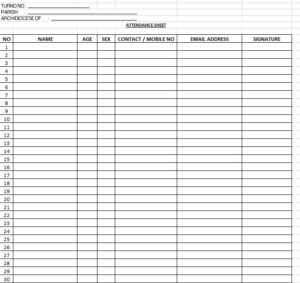 11 Free Sample School Attendance Sheet Templates - Printable Samples