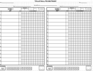 14 Free Sample Volleyball Score Sheet Templates - Printable Samples