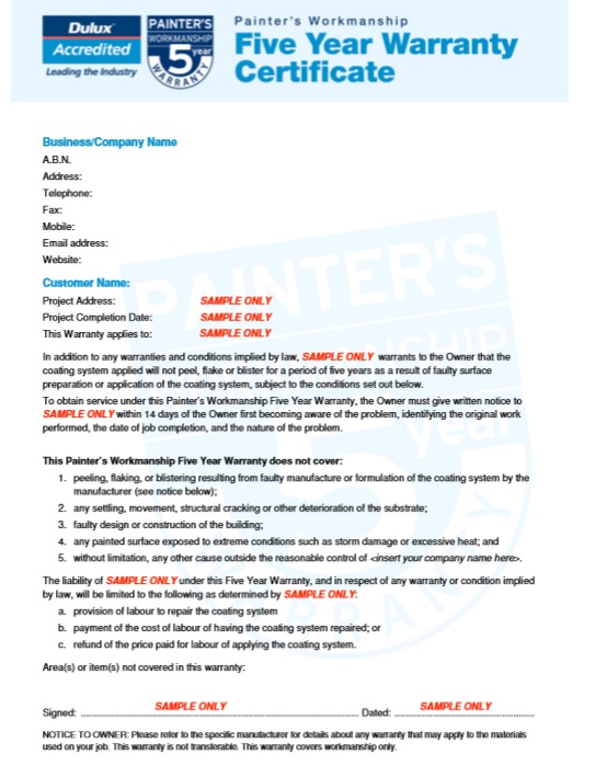 18 Free Sample Warranty Certificate Templates Printable Samples