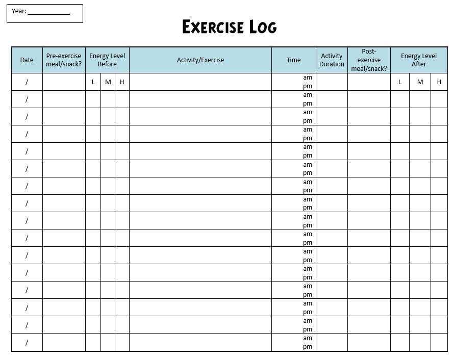 11-free-sample-workout-log-templates-printable-samples