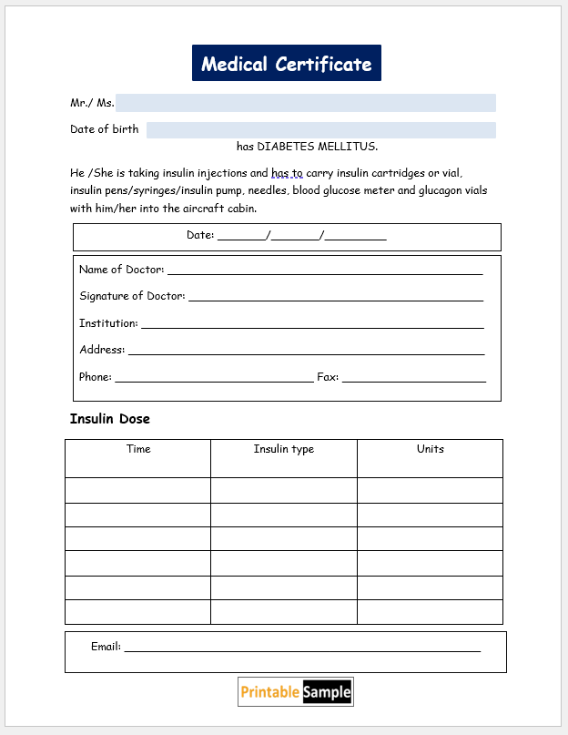 medical certificate template 16