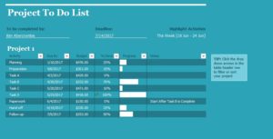 13 Free Editable Project To-do List Templates - Printable Samples