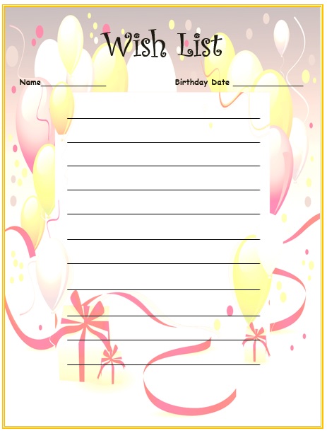 birthday-wish-list-template-5-printable-samples
