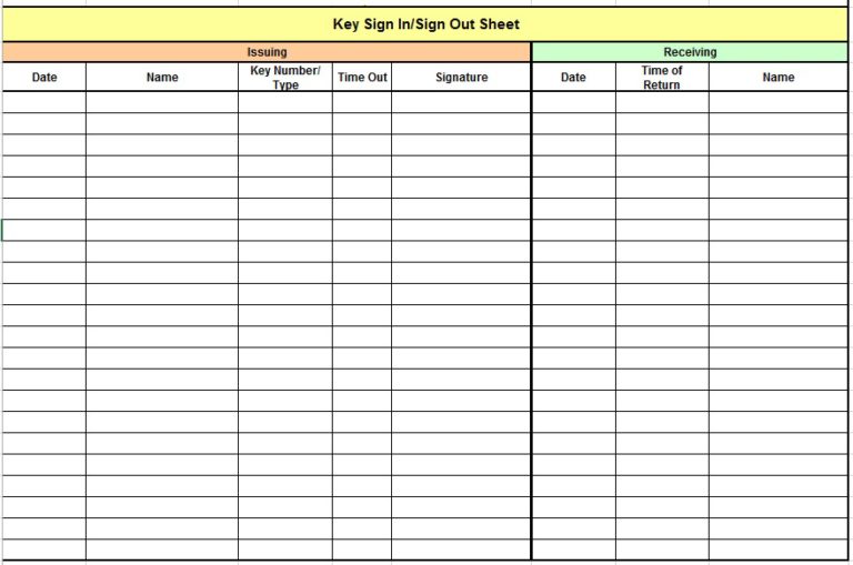 9 Free Sample Child Care Sign In Sheet Templates - Printable Samples