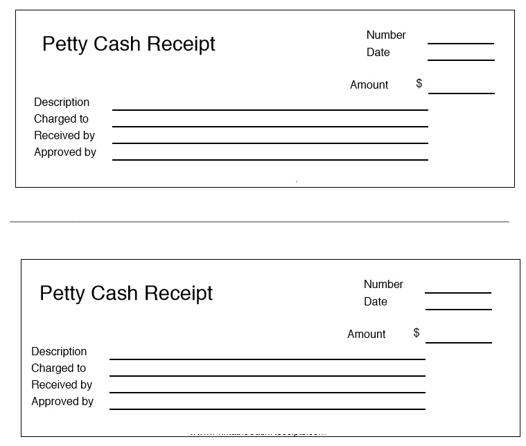 Petty Cash Receipt 10 Printable Samples