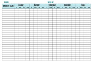 9 Free Sample Child Care Sign In Sheet Templates - Printable Samples