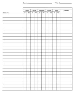 15 Free Childcare Sign-In Sheet Templates - Printable Samples
