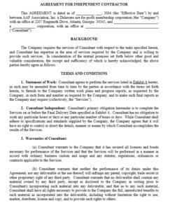 10 Free Independent Contractor Agreement Templates - Printable Samples