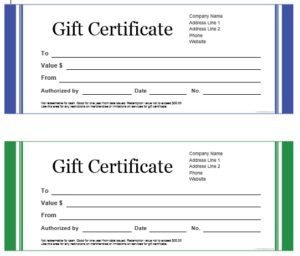 7 Free Sample Travel Gift Certificate Templates - Printable Samples