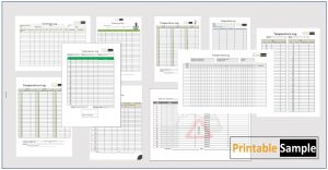 temperature log templates