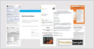 work permit certificate templates image